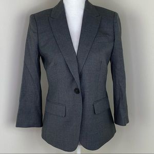J. Crew Super 120s Sidney Blazer Gray Size 4 64605